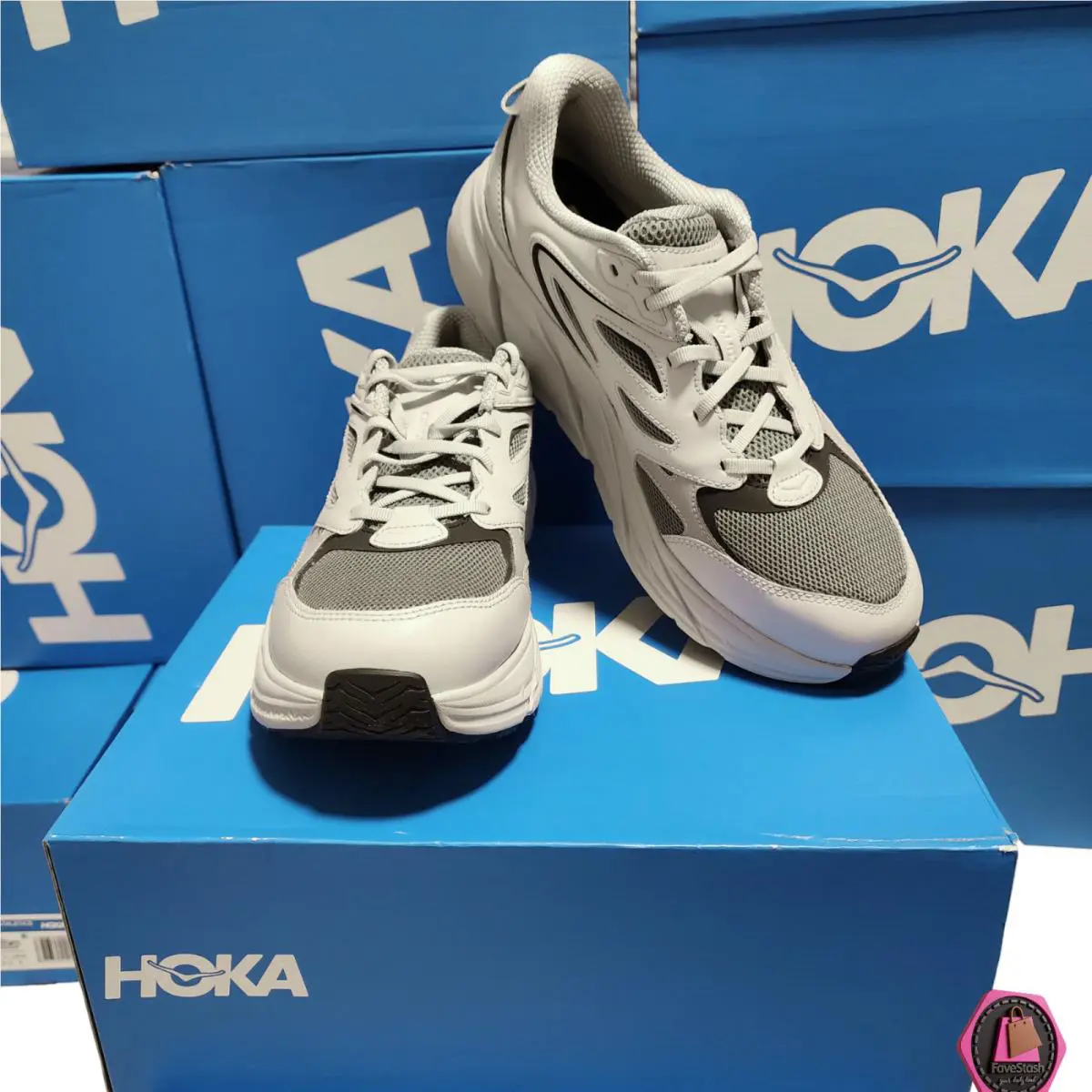 Hoka shoes - Hoka One One Clifton L - 1160050-STLLR - Gray 1