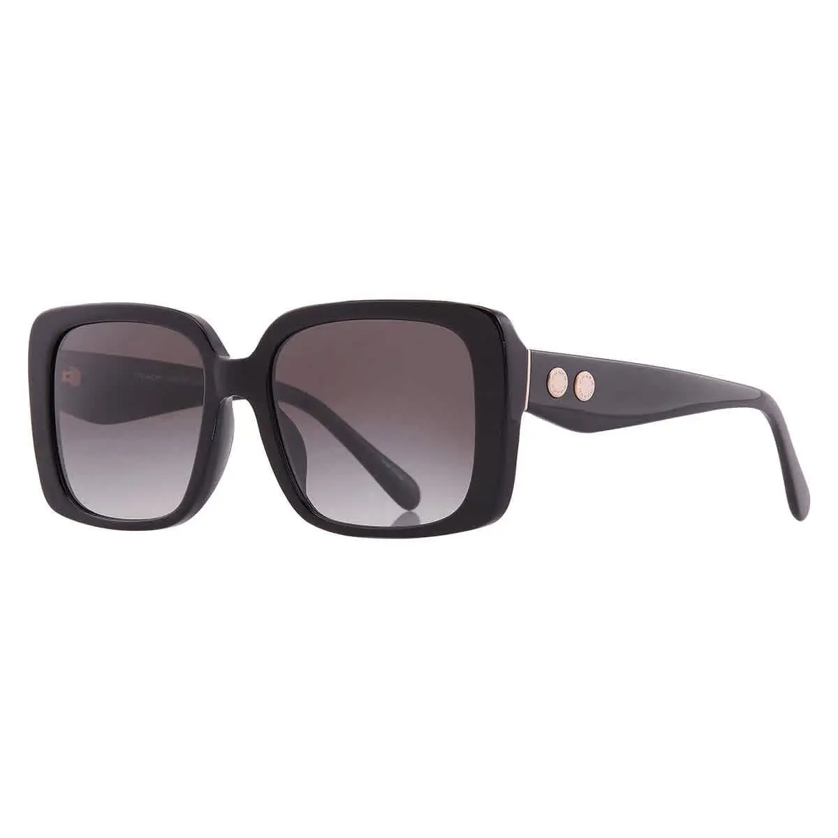 Coach Gradient Grey Square Ladies Sunglasses HC8424F 50023C 56 HC8424F 50023C 56