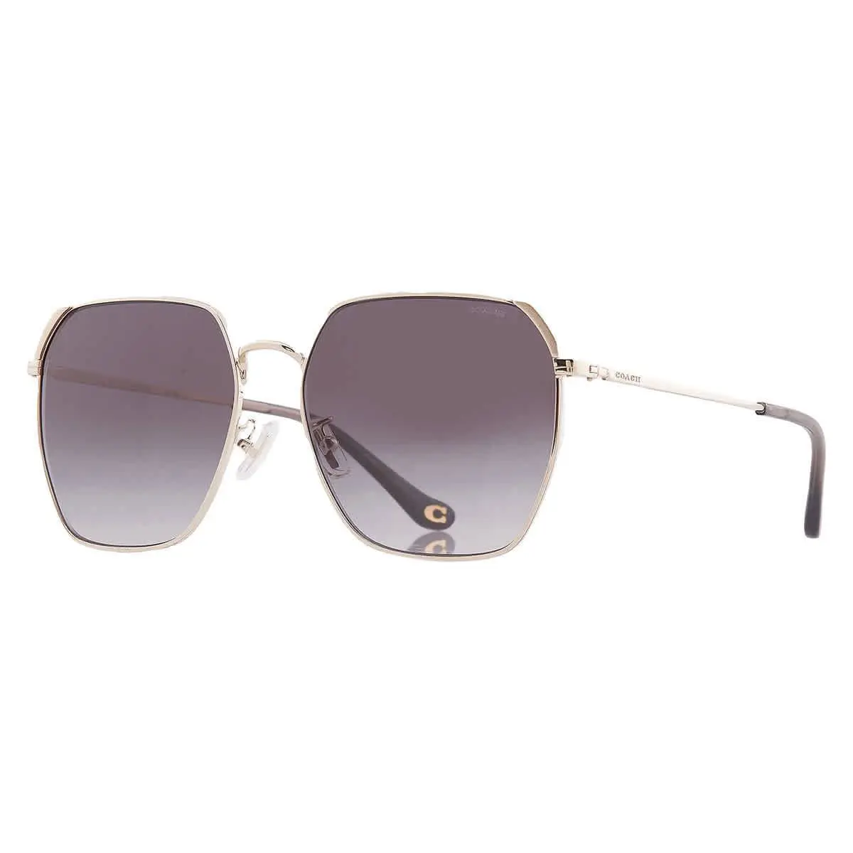 Coach Gradient Grey Geometric Sunglasses HC7165D 90053C 60 HC7165D 90053C 60