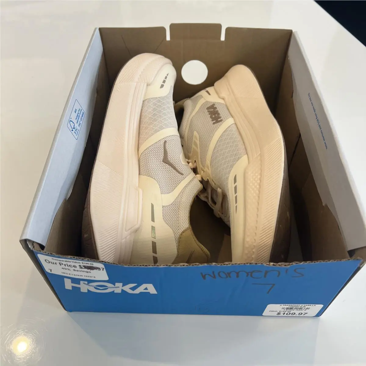 Hoka shoes - Hoka One One Transport X - vanilla / wheat 0