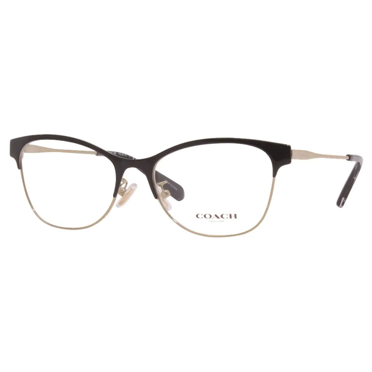 Coach HC5111 9346 Eyeglasses Women`s Black/light Gold Optical Frame 53mm