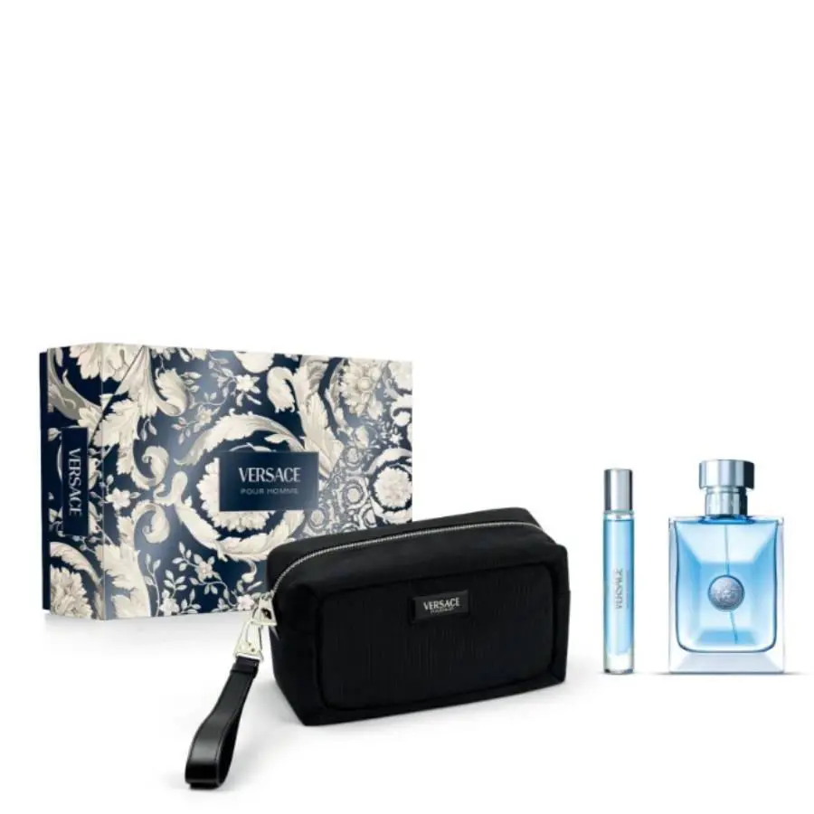 Versace Men`s Versace Pour Homme 3pcs Edt Gift Set Fragrances 8011003902996