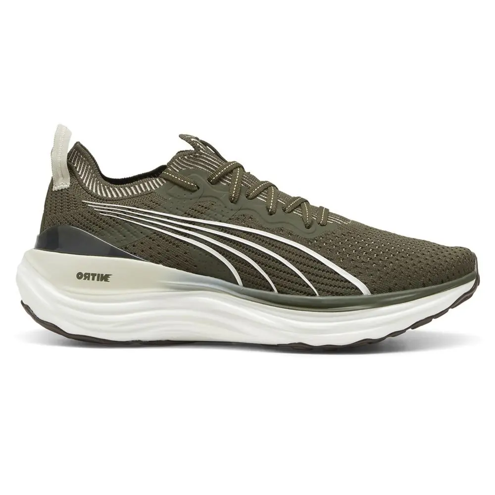 Puma Foreverrun Nitro Knit Running Mens Green Sneakers Athletic Shoes 37913913