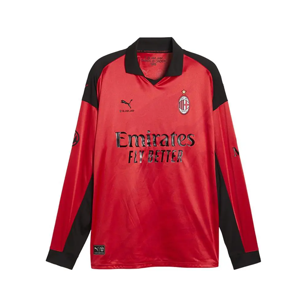 Puma clothing - PUMA Ac Milan X Slam Jam Limited Edition Long Sleeve Jersey - 78763602 - Red 6