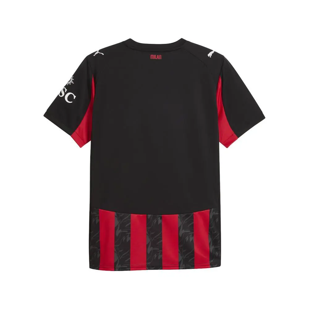 Puma clothing - PUMA Ac Milan Home Crew Neck Short Sleeve Soccer Jersey - 77996201 - Black, Red 0