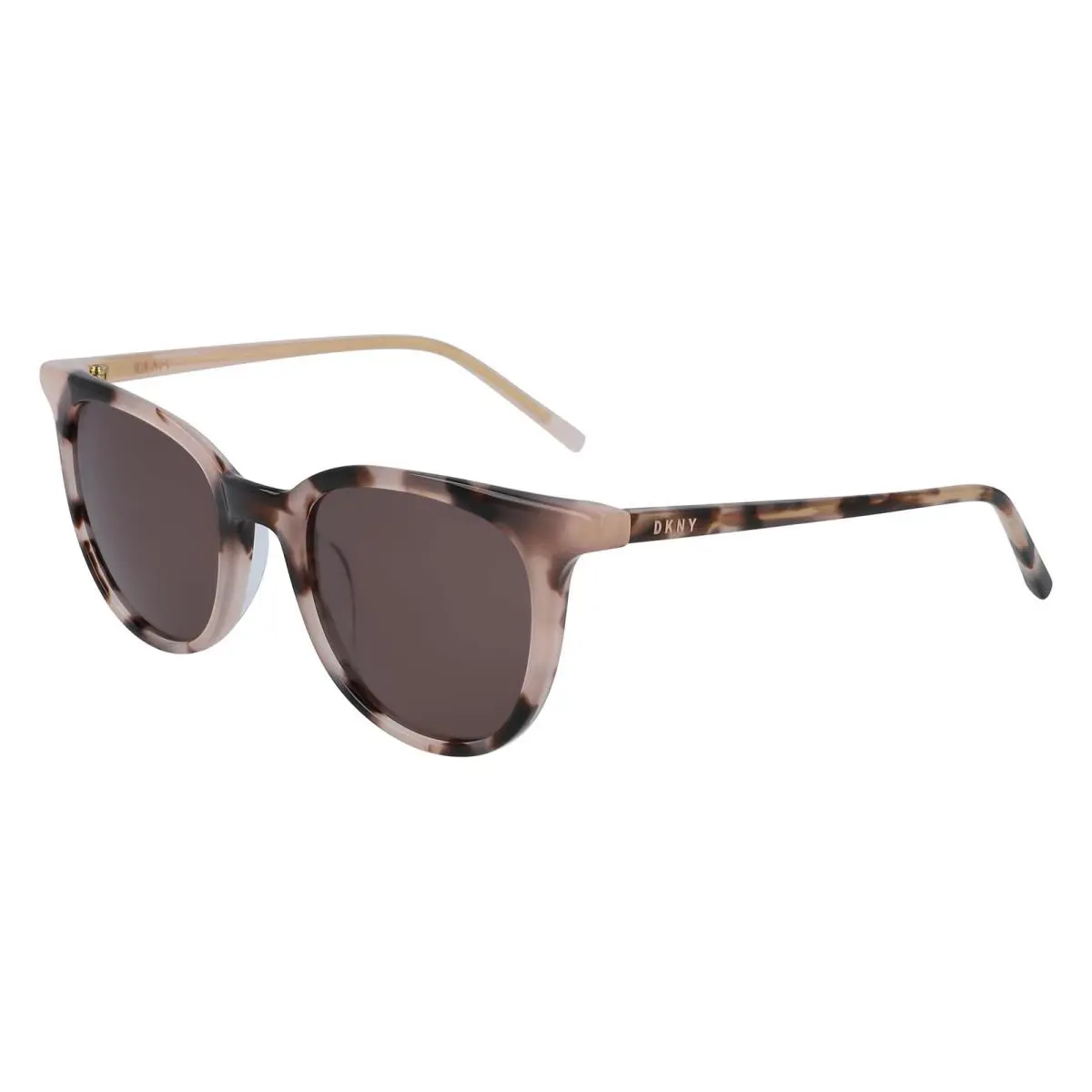 Dkny Women`s Dk507s Round Sunglasses Blush Tortoise 49 Millimeters