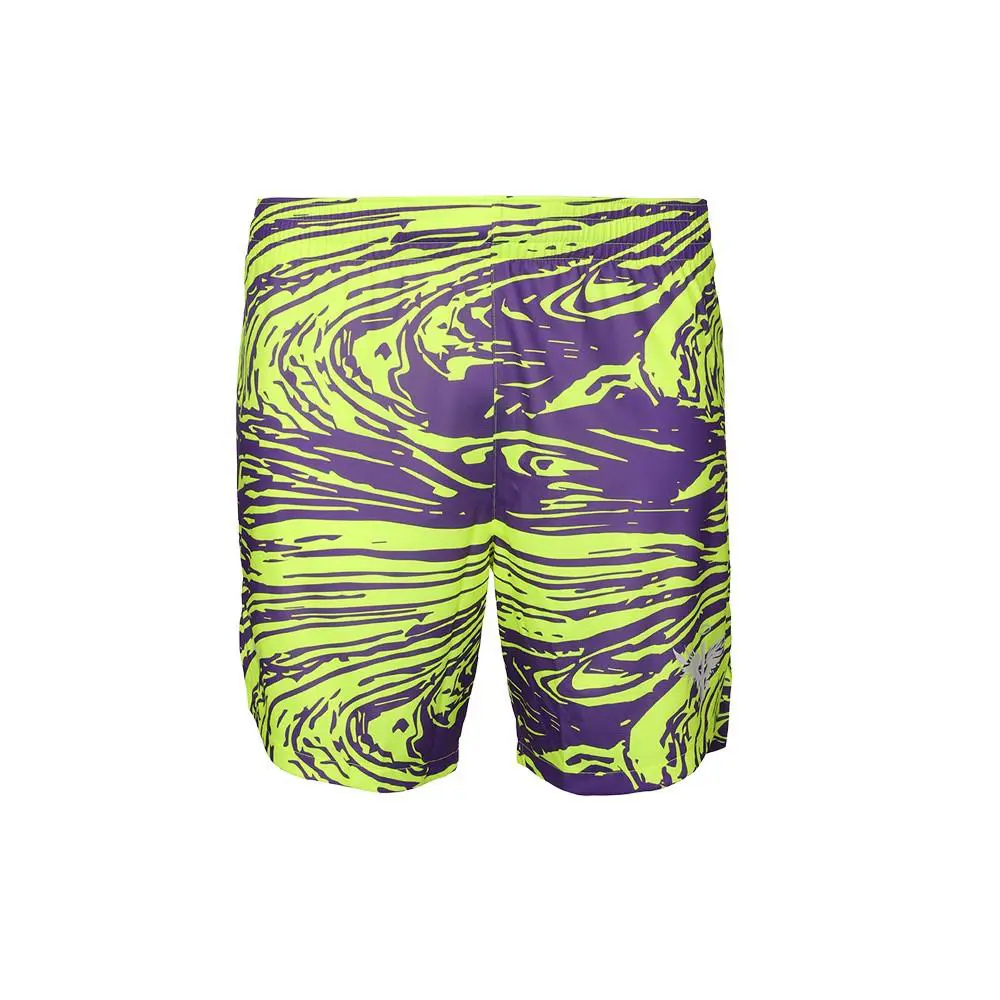 Puma Team Melo Game Spark Basketball Shorts Mens Purple Yellow Casual Athletic