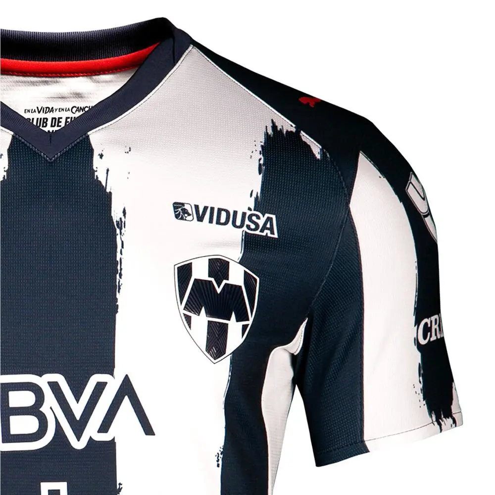 Puma clothing - PUMA Monterrey Home Crew Neck Short Sleeve Soccer Jersey - 71358601 - Blue 3