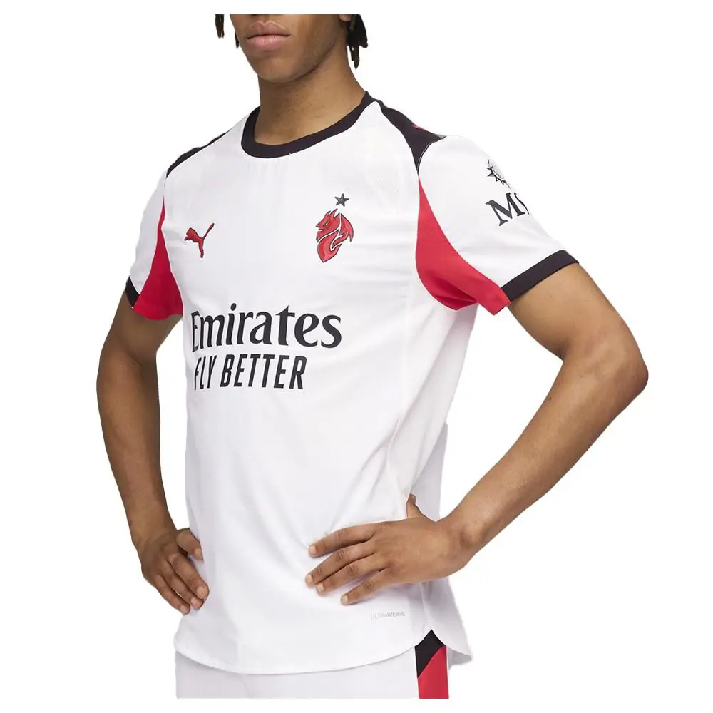 Puma clothing - PUMA Ac Milan Crew Neck Short Sleeve Soccer Away Jersey Authentic - 77997002 - White 1