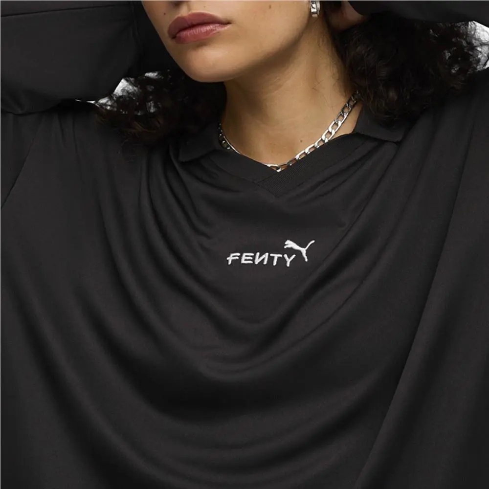 Puma clothing - PUMA Fenty X  Collared Long Sleeve Goalie Jersey - 63378601 - Black 4