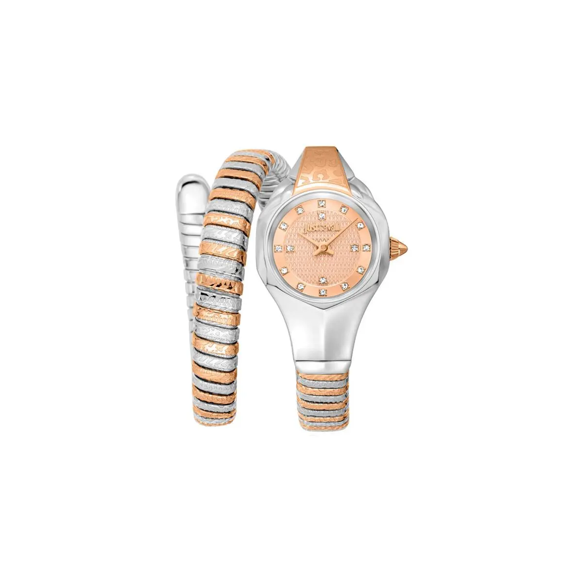 Women`s JC1L270M0065 Snake Amalfi Two Tone Quartz Watch by Just Cavalli