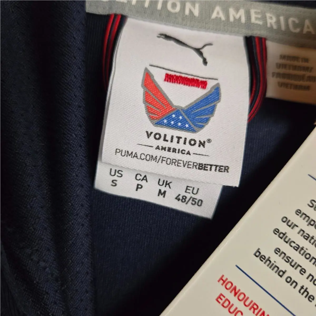 Puma clothing - wind water golf casual performance wind shirt polo long sleeve stretchy wicking chest length anorak pullover sweatshirt usa red white blue folds of honor polyester spandex hood hooded hoodie hoody - Blue 8