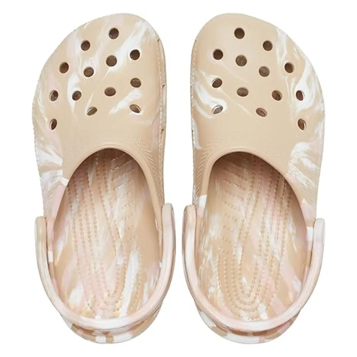 Crocs shoes - Crocs Classic Marbled - Classic Marbled - 206867-2YA - Chai/Pink Rose 12