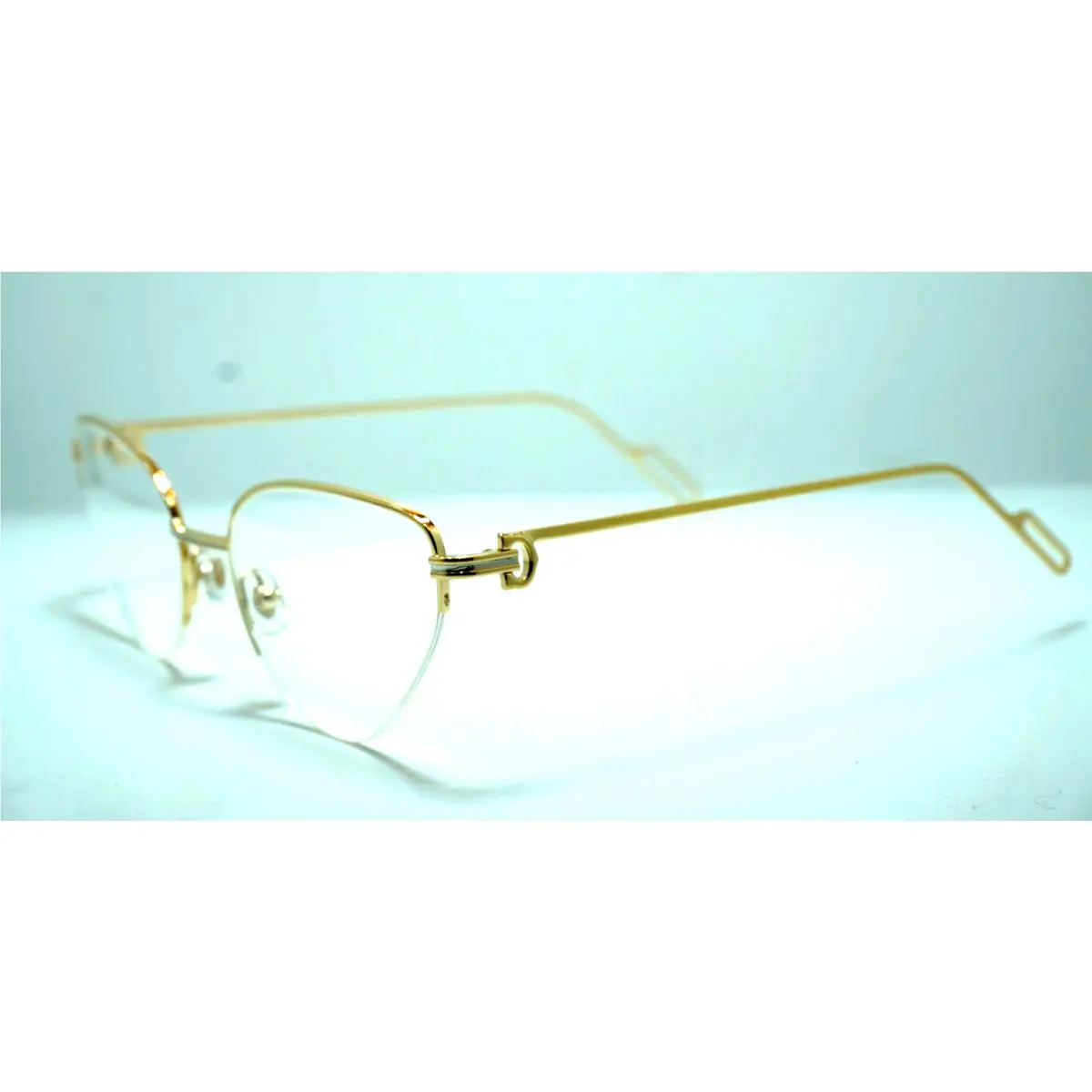 Cartier CT01570 001 Eyeglasses Frame 54-20 140 Gold Transparen