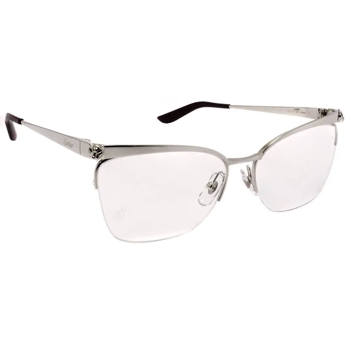 Demo Cat Eye Ladies Eyeglasses CT0125O 006 56 CT0125O 006 56 by Cartier