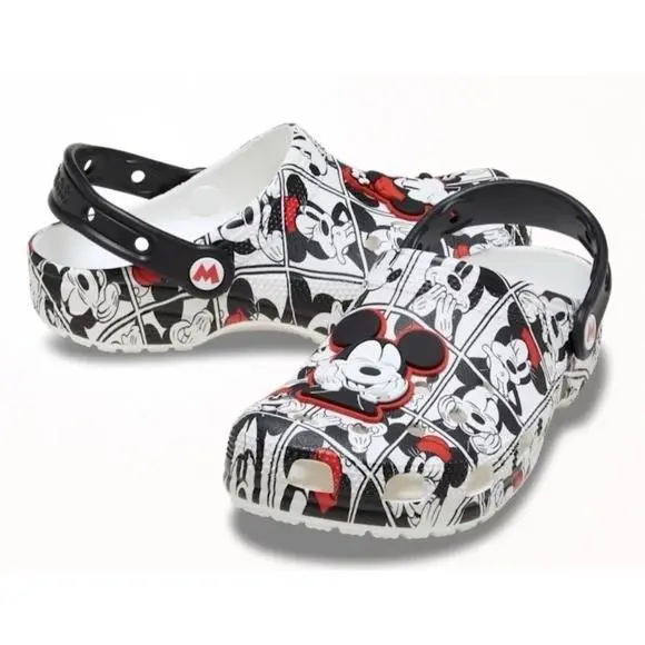 Crocs Men and Women`s Mickey and Minnie Classic Clog Multi 211483-90H M6/W8