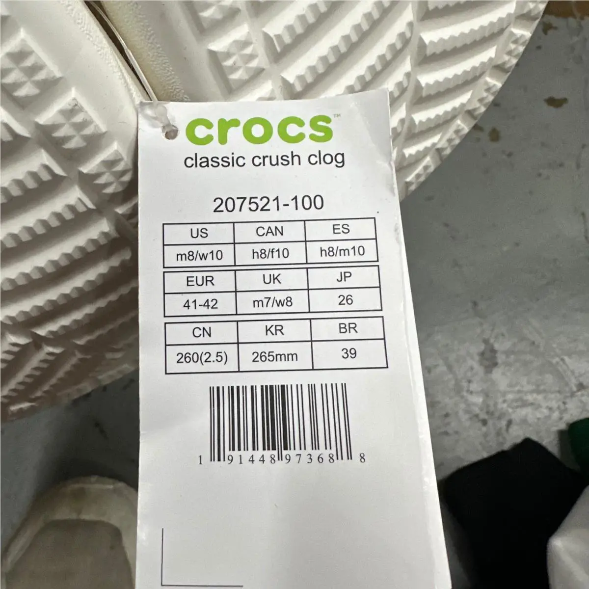 Crocs shoes - Classic Crush Clog - Classic Crush Clog - White 3