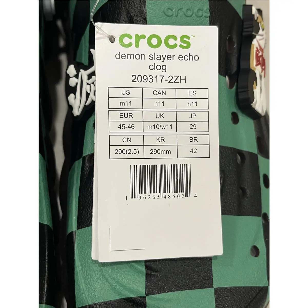Crocs shoes - Demon Slayer Tanjiro Echo - Demon Slayer Tanjiro Echo - Black 6