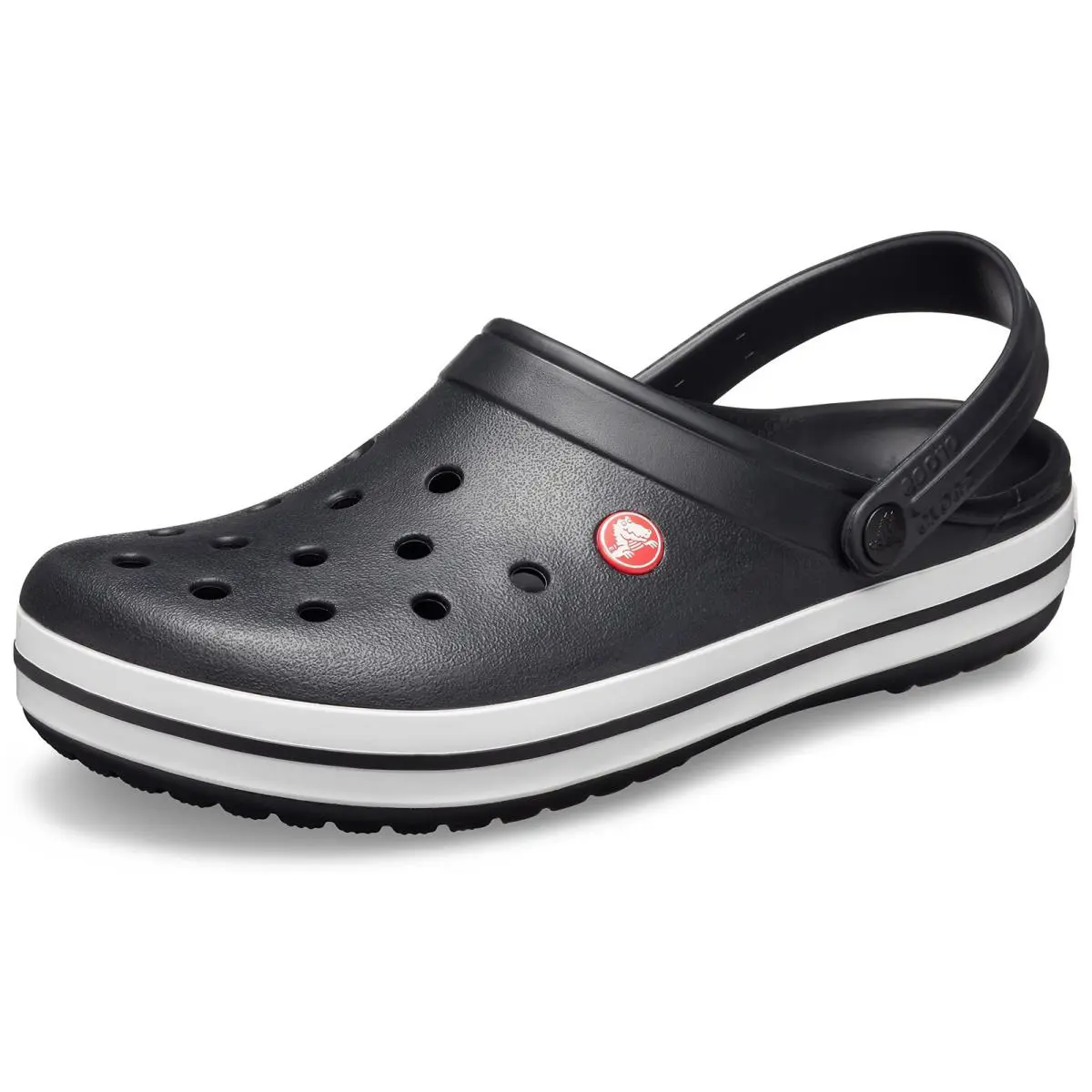 Crocs Unisex-adult Crocband Clog Black/white 10 Women/8 Men