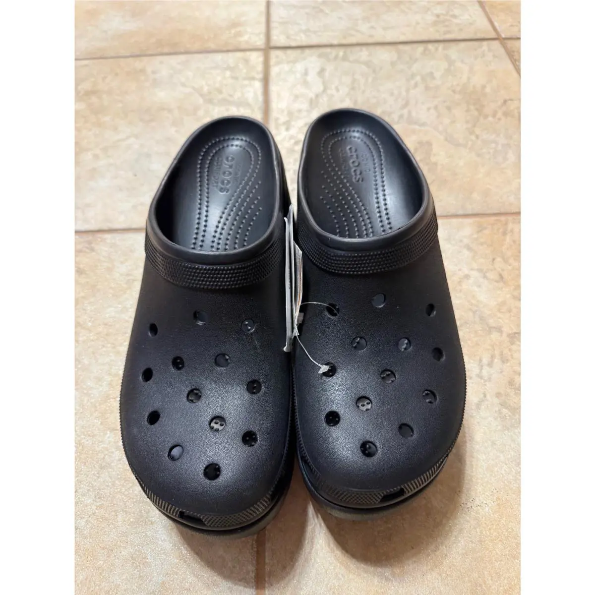 Crocs Siren Clog Black Size M13 W15 US 208547-001 Platform Chunky Heel