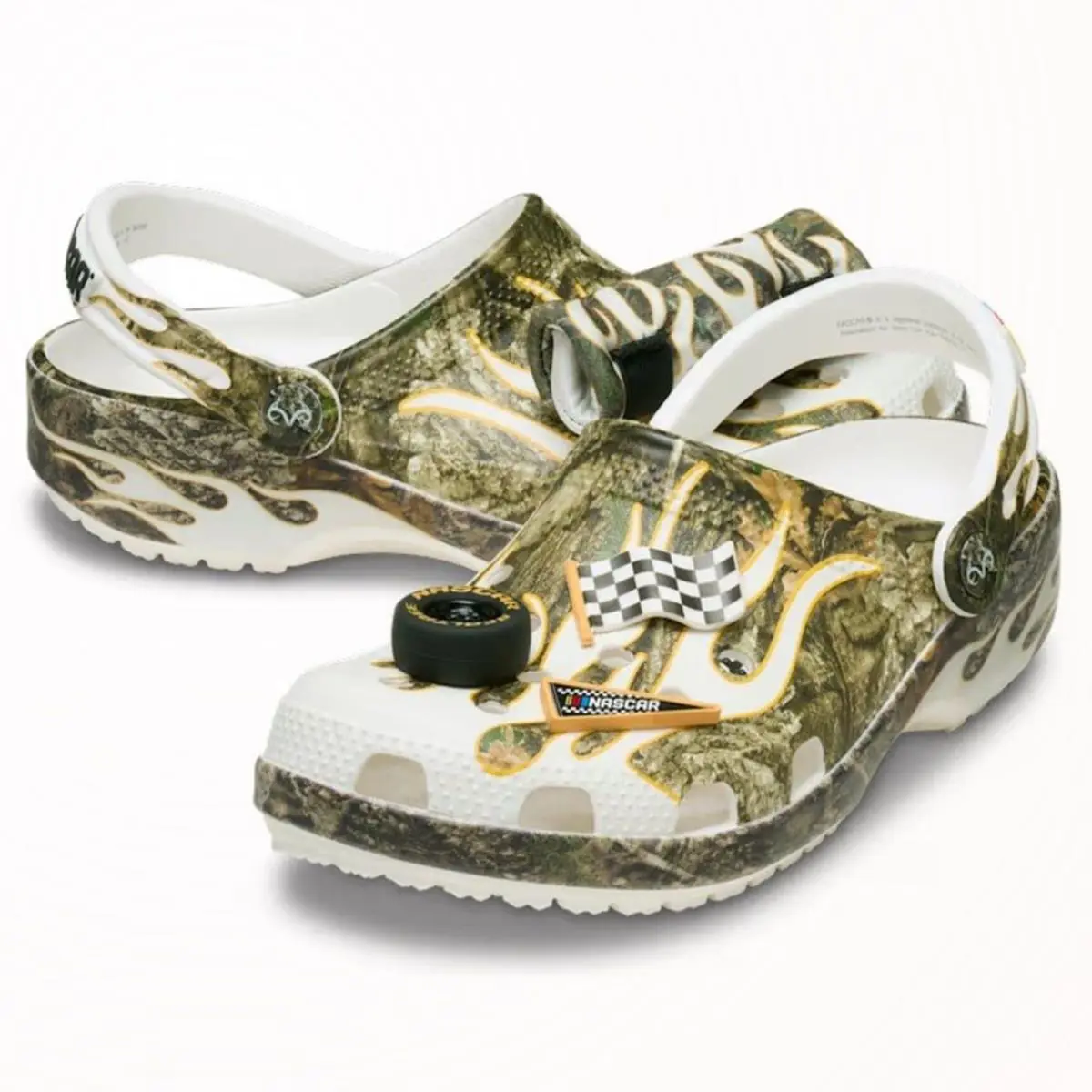 Crocs shoes - Crocs Nascar Realtree - Nascar Realtree - White, green 11