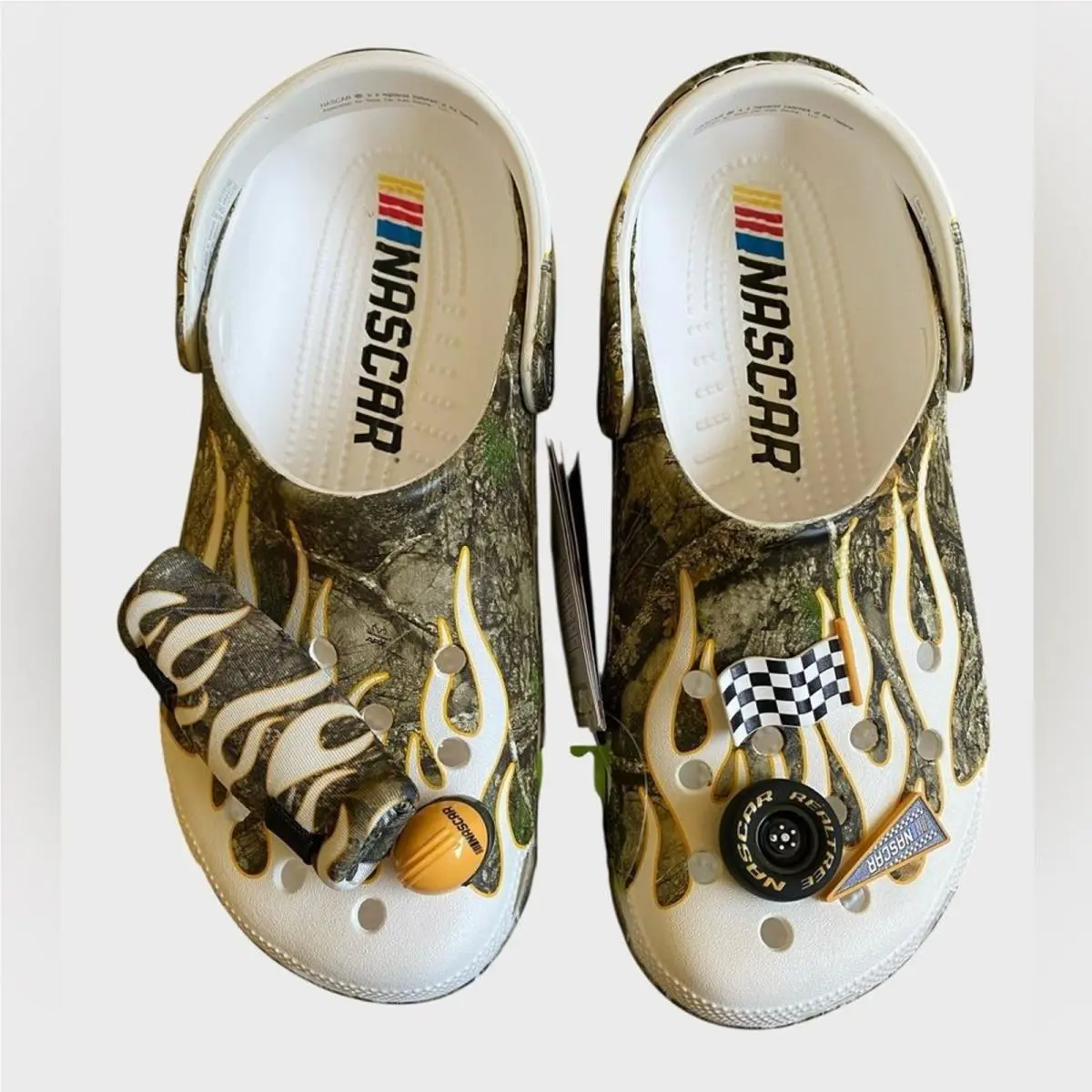 Crocs shoes - Crocs Nascar Realtree - Nascar Realtree - White, green 0
