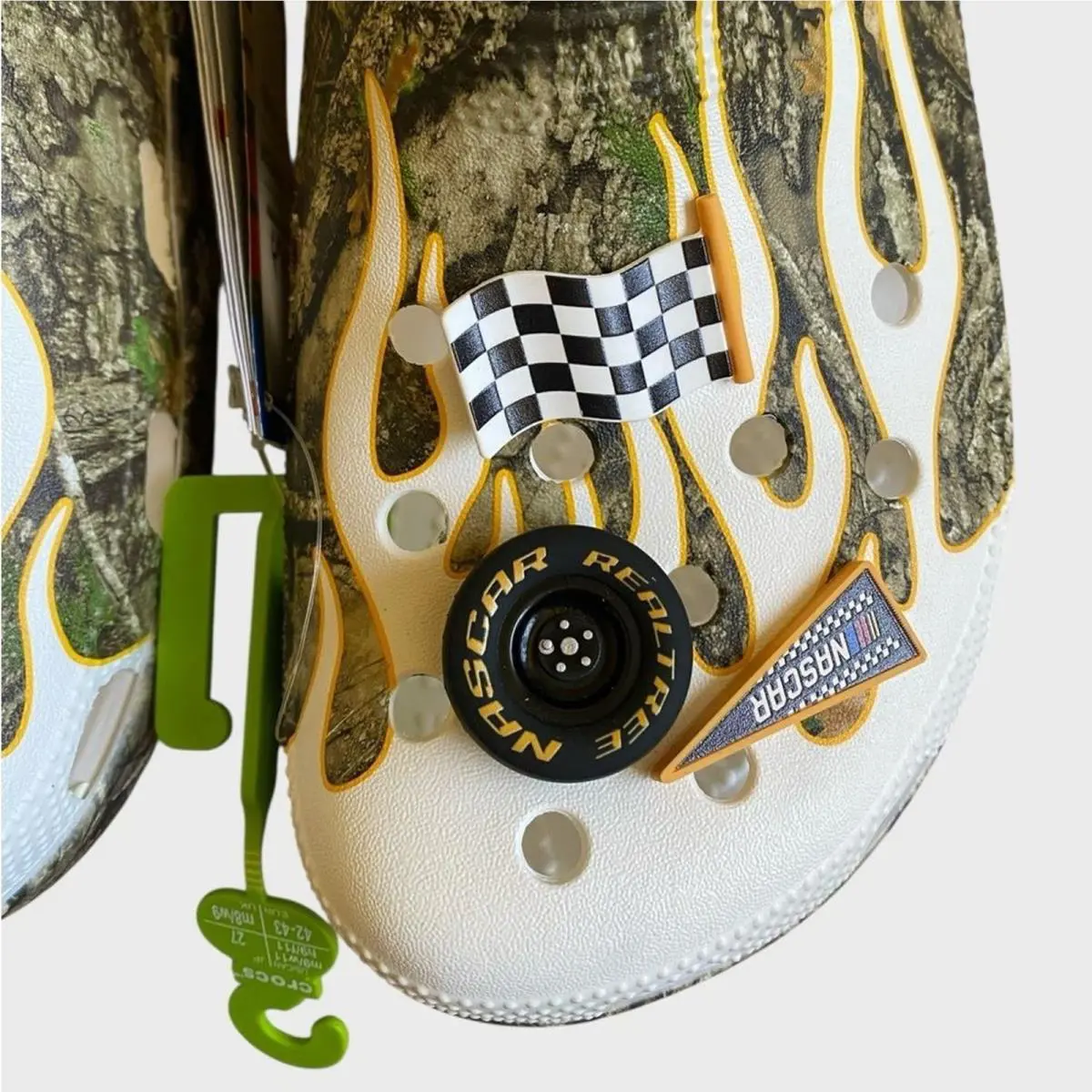 Crocs shoes - Crocs Nascar Realtree - Nascar Realtree - White, green 1