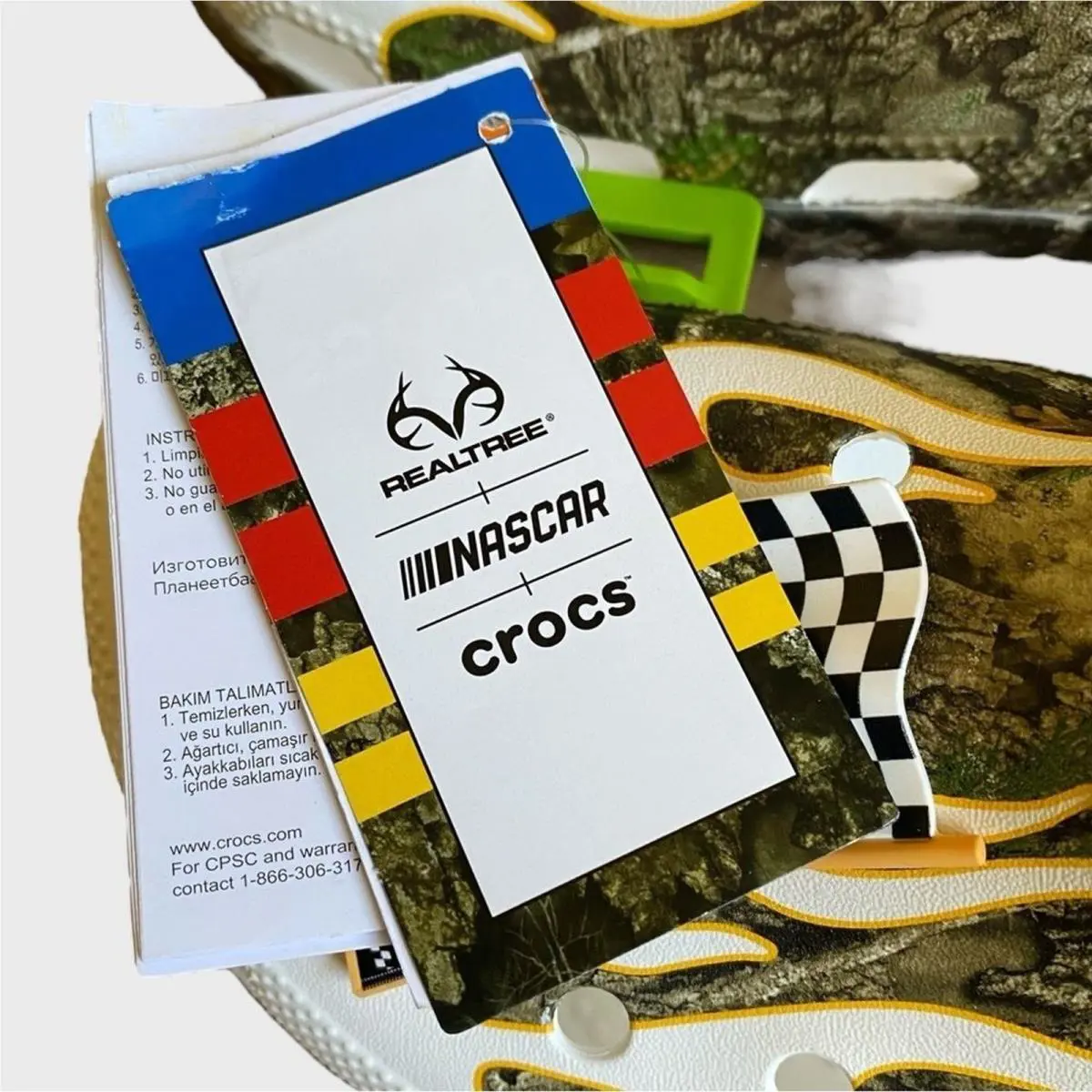 Crocs shoes - Crocs Nascar Realtree - Nascar Realtree - White, green 9