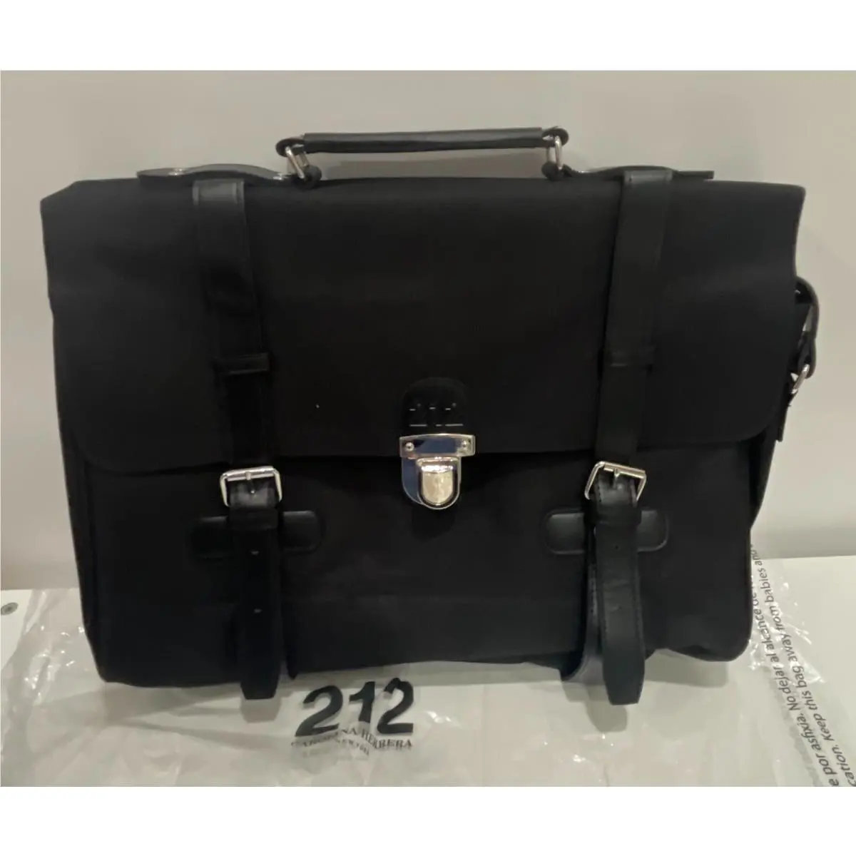 212 Carolina Herrera Suitcase / Briefcase / Shoulder Bag - Black