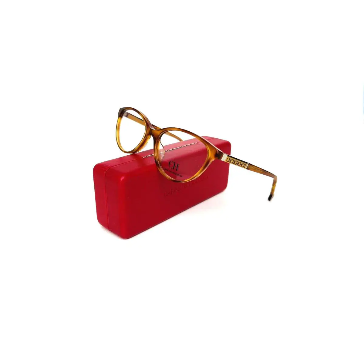 Carolina Herrera Frames Tortoise Acetate Eyeglasses VHE671 OP62 52 17 140 - Frame: TORTOISE