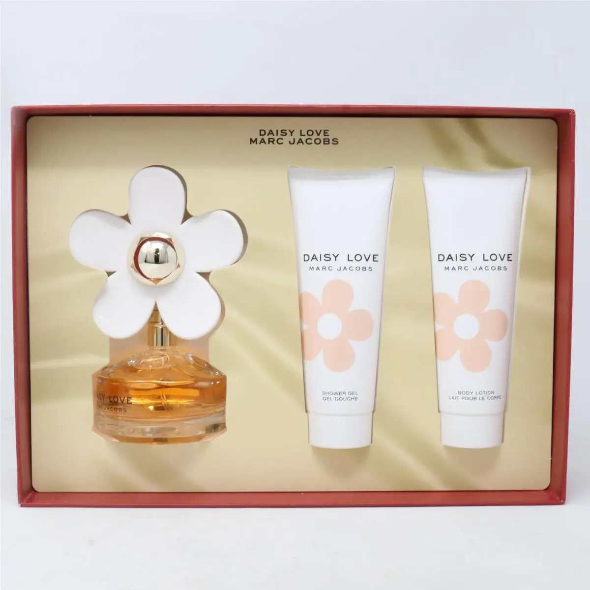 Marc Jacobs Daisy Love 3pc Gift Set For Women 50ml Edt + 75ml Lotion + 75ml Gel