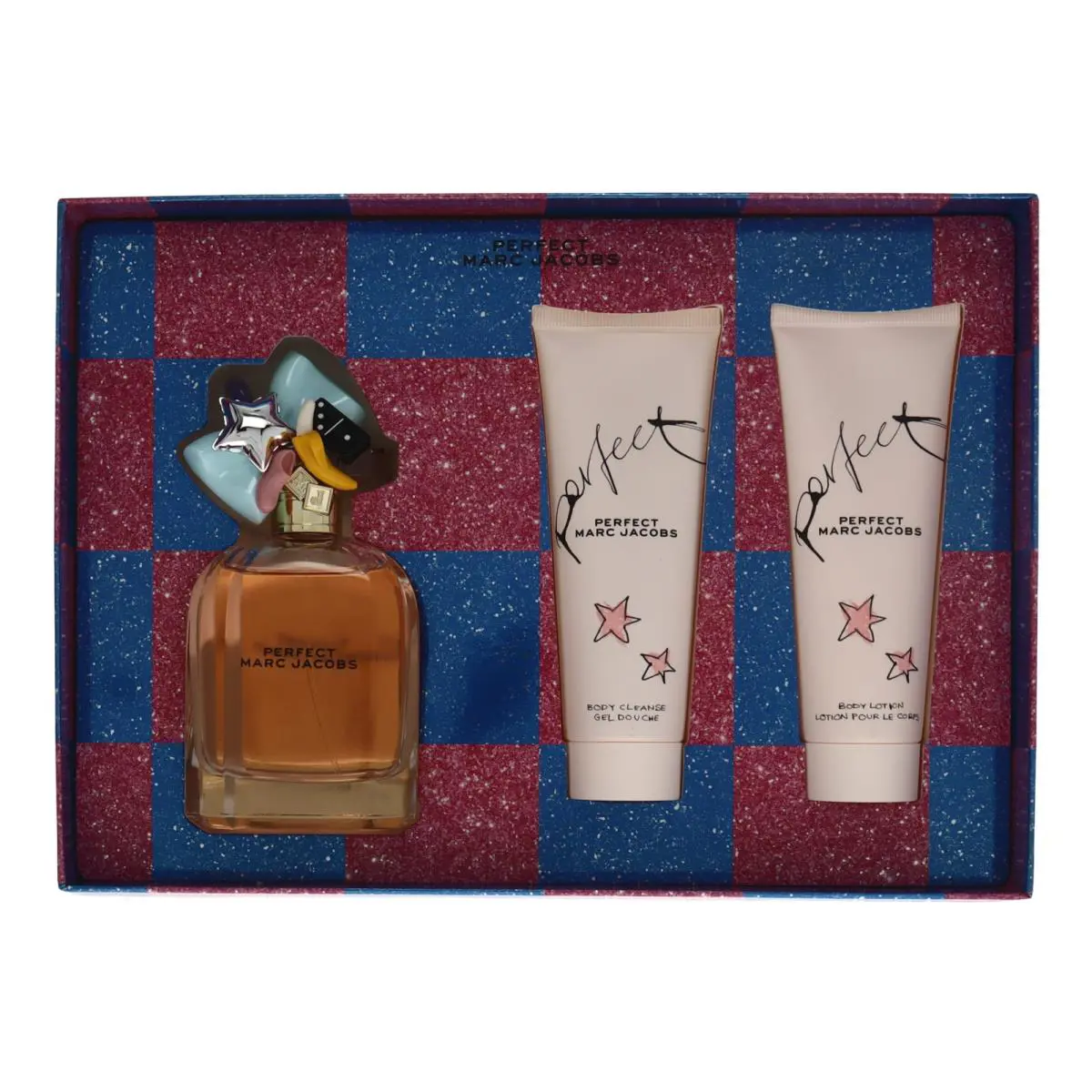 Marc Jacobs Perfect 3pc Gift Set For Women100ml Edp + 75ml Lotion + 75ml Gel