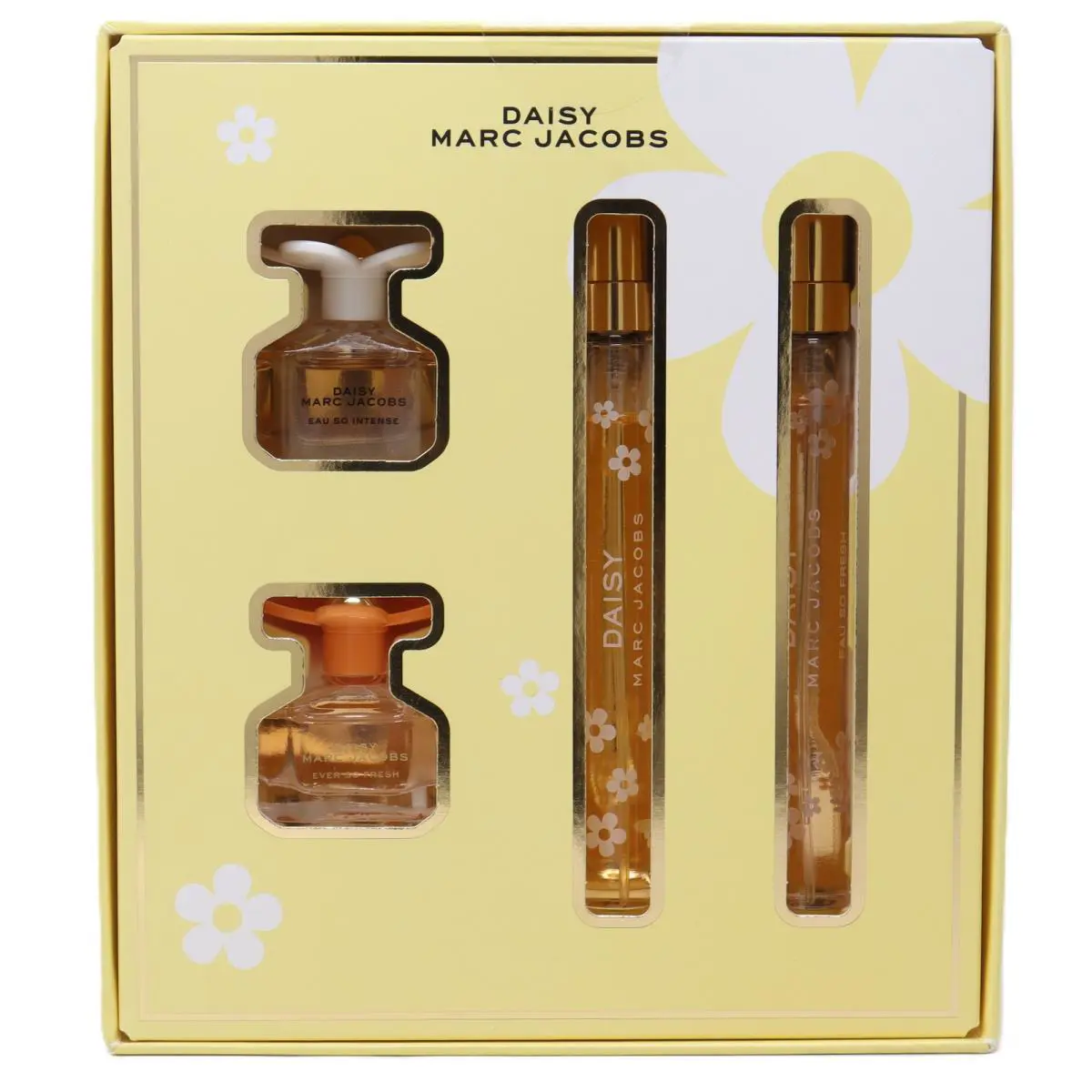 Marc Jacobs Daisy 4pc Gift Set For Women4ml Edp + 10ml Edt + 4ml Edt + 10ml Edt