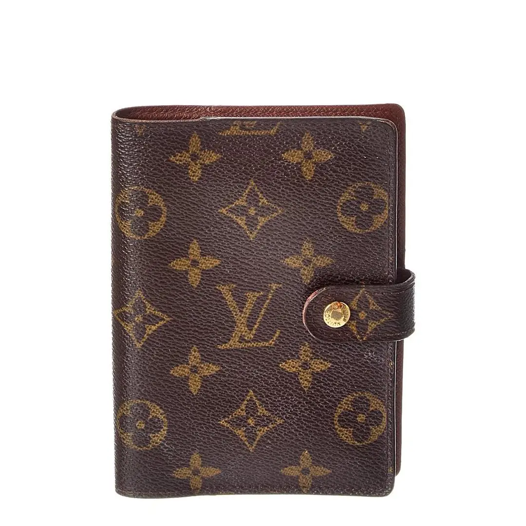 Brown Monogram Canvas Ring Agenda Pre-loved Women`s by Louis Vuitton