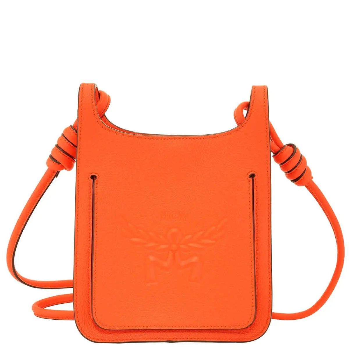 Mcm Mini Himmel Hobo Crossbody Bag - Orange MWHESAC01OQ - Orange, Exterior: Orange