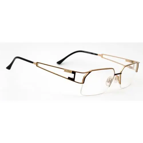 Cazal 716 Eyeglasses Rimless Frames Color 745 Brown Gold
