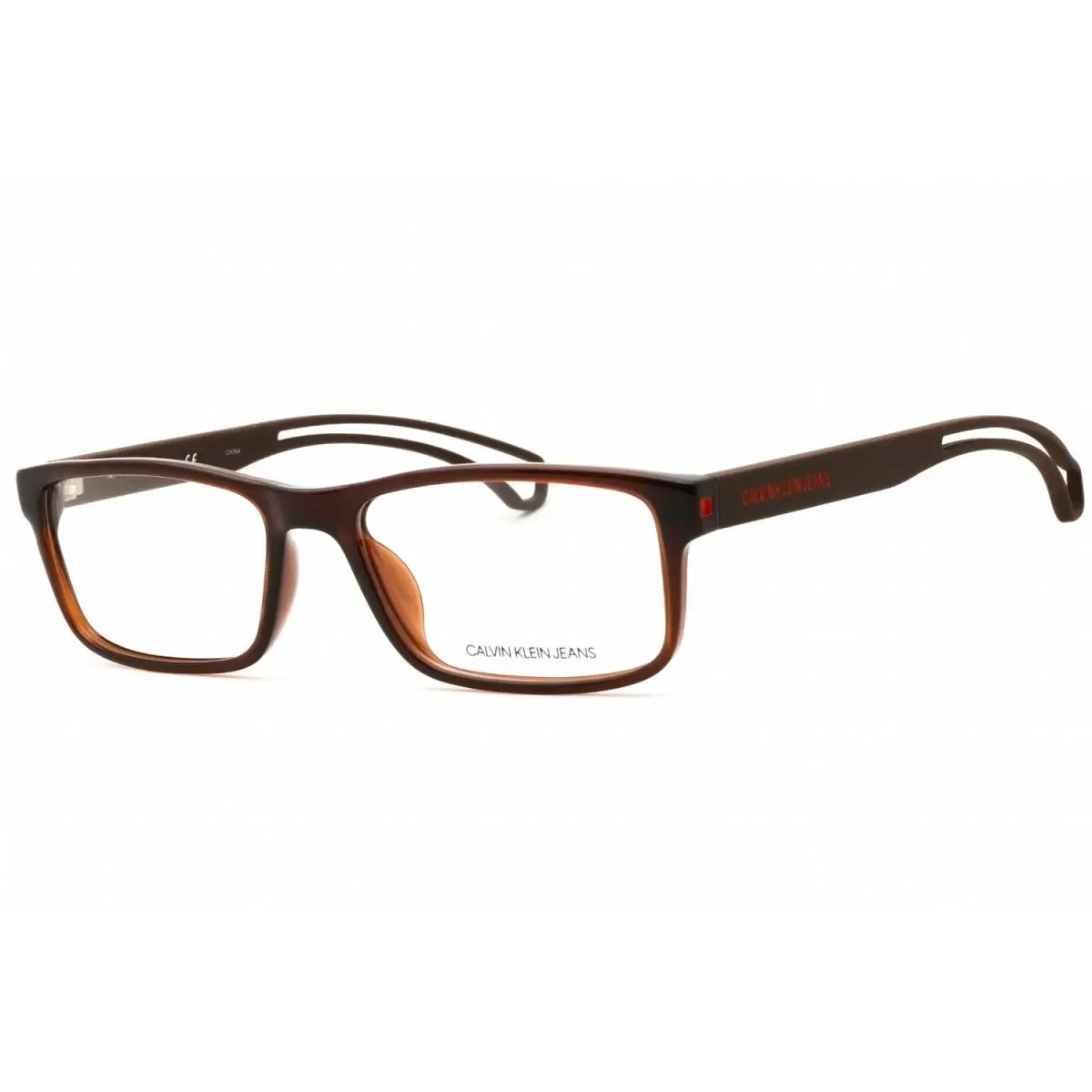 Jeans CKJ19509 201 Crystal Dark Brown 55mm Eyeglasses by Calvin Klein