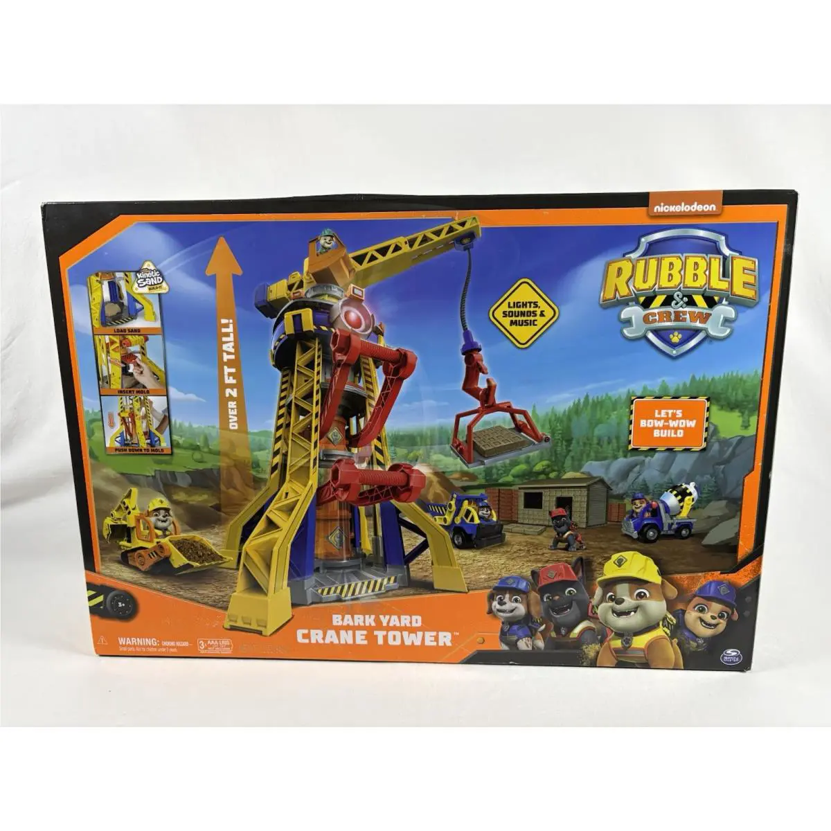 Paw Patrol Rubble Crew Bark Yard Crane Tower Playset Toy Gift Nickelodeon