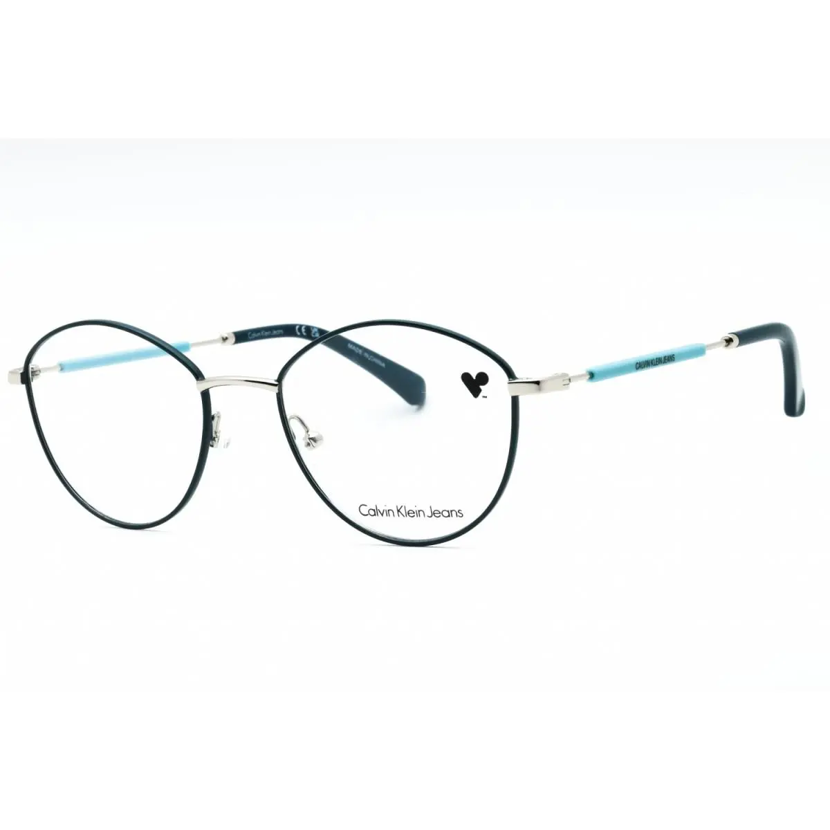 Calvin Klein Jeans CKJ19107 432 Teal 52mm Eyeglasses