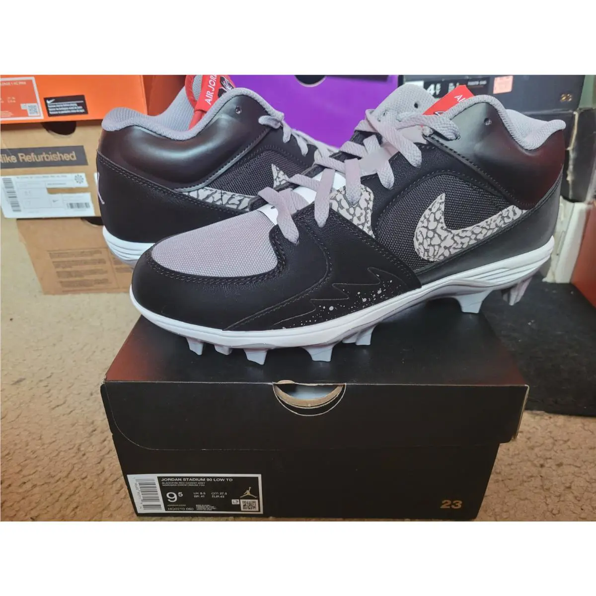 Nike shoes - Jordan Stadium 90 Low MCS Cleats - HQ0211 060 - Black 5