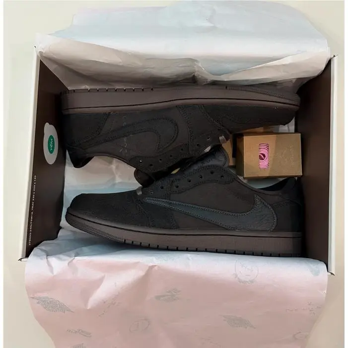 Nike shoes - Jordan 1 x Travis - Travis - DM7866-202 - dark mocha/black/velvet brown 15