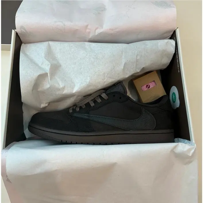 Nike shoes - Jordan 1 x Travis - Travis - DM7866-202 - dark mocha/black/velvet brown 14