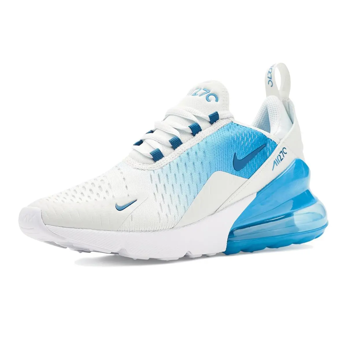 Children Unisex Sneakers Athletic Shoes Nike Kids Air Max 270 Big Kid - Off-White/Court Blue/Dutch Blue