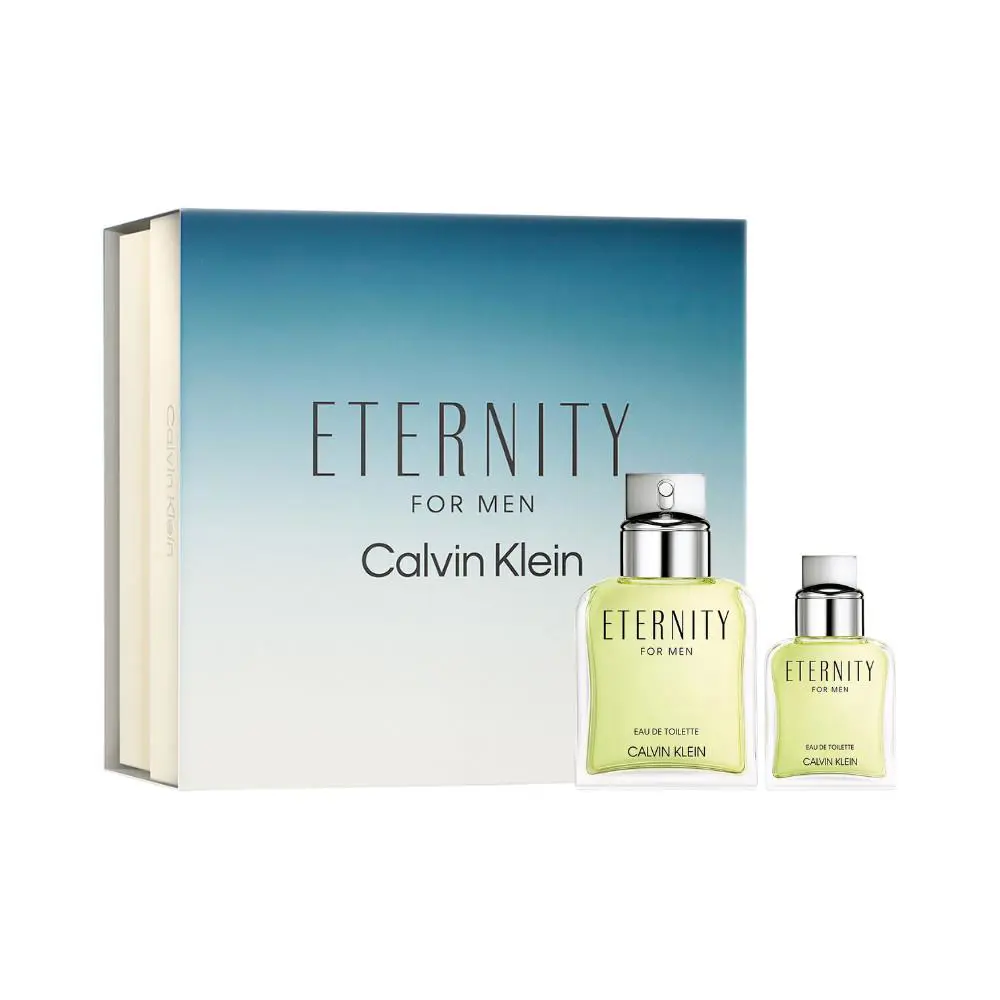 Calvin Klein Eternity For Men 2PC Gift Set 3.3 Oz/100mL + 1.0 Oz/30mL Edt