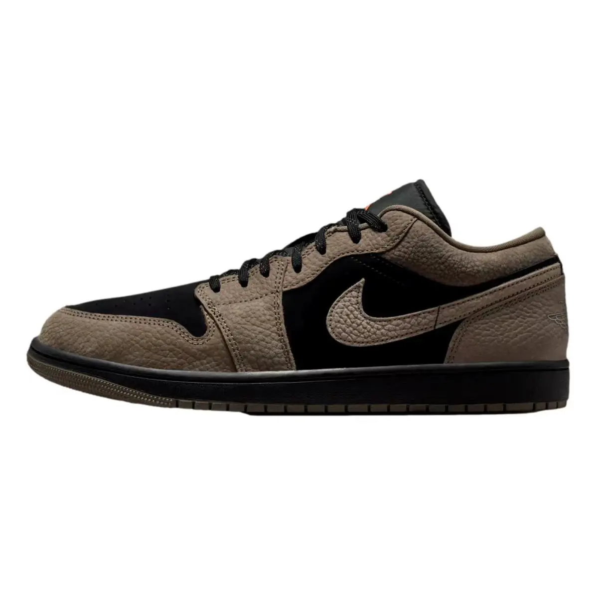 Nike Air Jordan 1 Low SE Black / Olive Grey - Light Wild Mango IB7109-005 Men`s - Multicolor