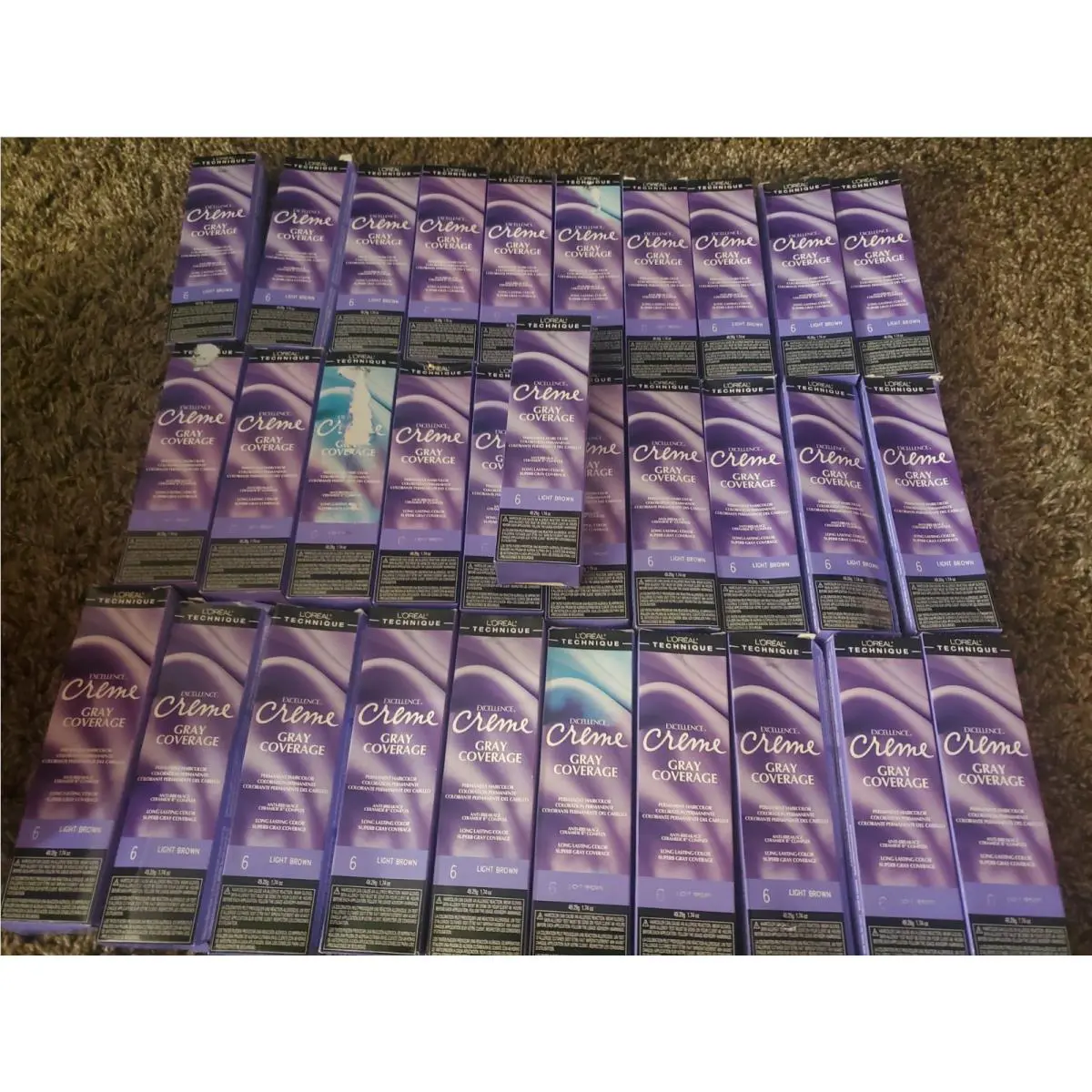 Loreal Creme Gray Coverage Light Brown 6 Hair Color 31 Boxes