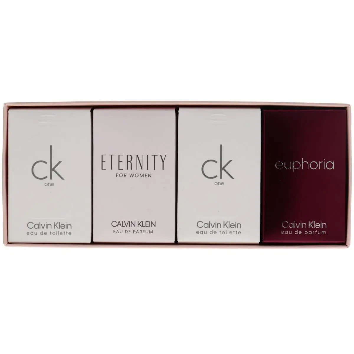 Calvin Klein Mini 3pc Gift Set For Womenck One 10ml+Eternity 5ml+Euphoria 4ml