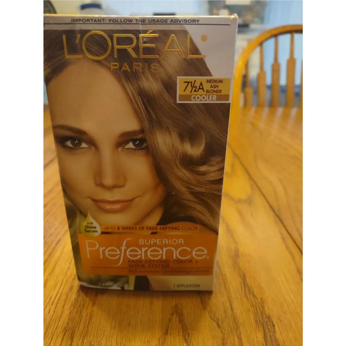 Loreal Superior Preference 7 1/2A Medium Ash Blonde Cooler Hair Dye