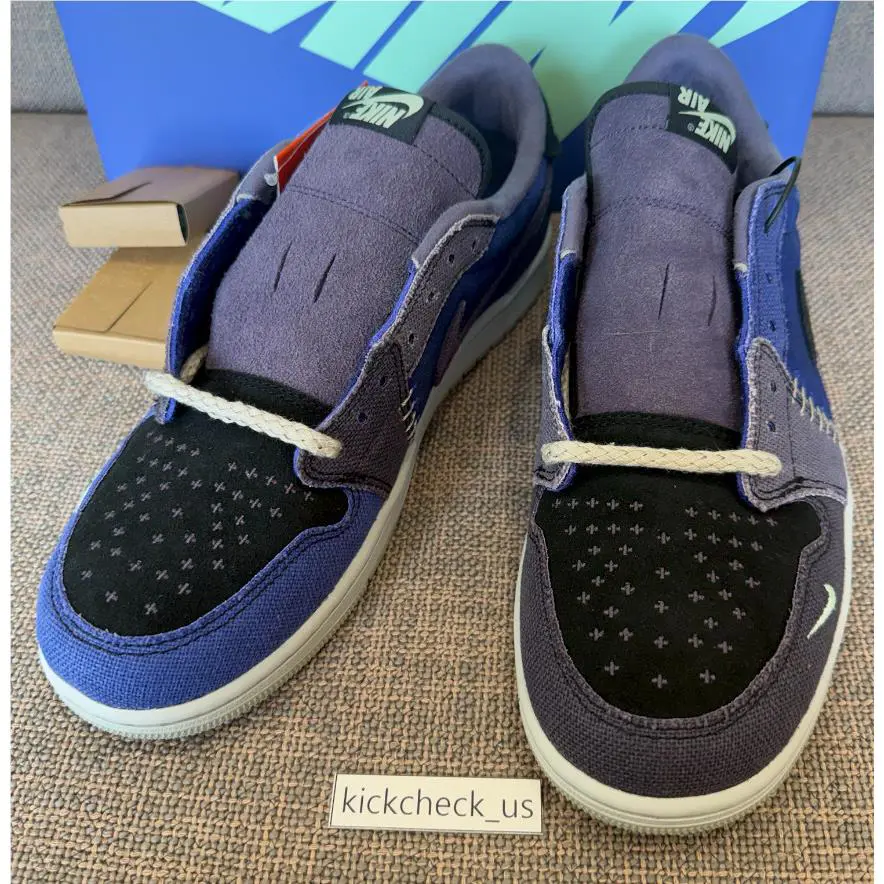Nike shoes - Jordan 1 x Zion Williamson Retro Low - IH2309-500 - Blue/Purple 8