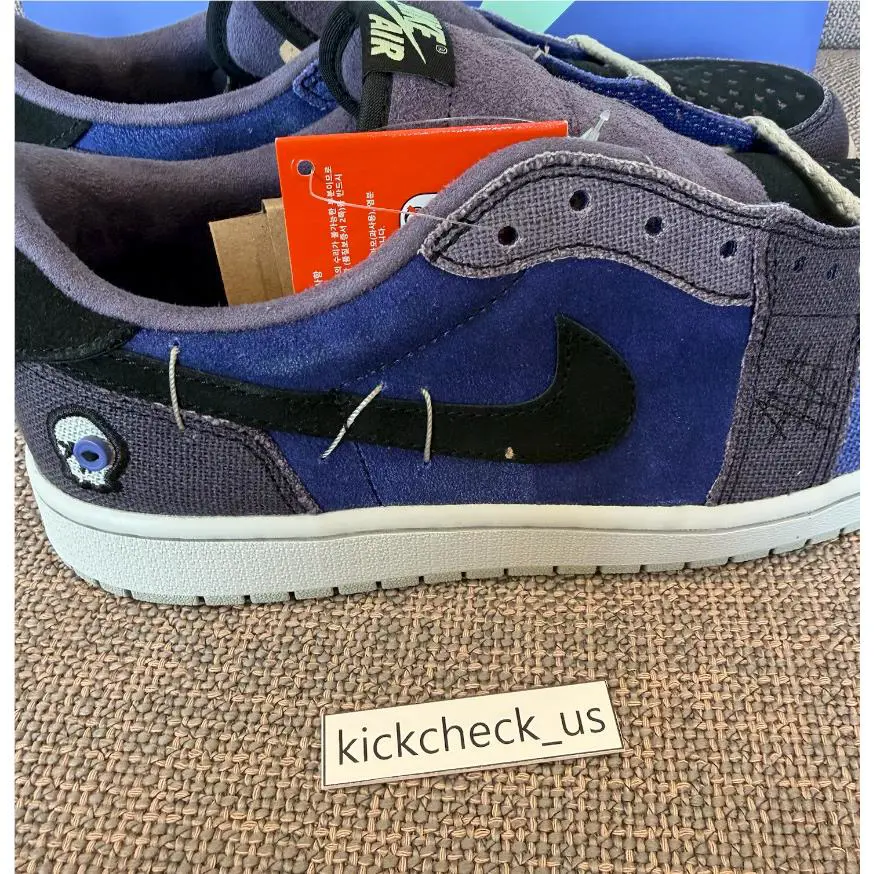 Nike shoes - Jordan 1 x Zion Williamson Retro Low - IH2309-500 - Blue/Purple 4